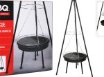 Stovas griliui BBQ, trikojis, plieninis, 151 cm
