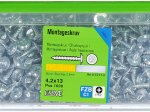 Montavimo sraigtai ESSVE, 4,2 x 13 mm, cinkuoti, 1000 vnt.