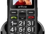 Mobilusis telefonas Artfone C1+, baterijos talpa 1400 mAh, 1.8" ekranas, senjorų telefonas, Dual SIM, palaiko microSD, 2G, 