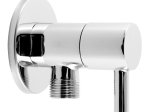 Kampinis ventilis FERRO ROTONDO Z296, su keramine galvute, G1/2 x 3/8, chromuotas, Z296