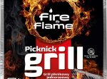 Vienkartinis grilis FIRE AND FLAME, su briketais