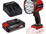 Akumuliatorinis prožektorius EINHELL TE-CL 18/2500 LIAC, 18 V, šviesos srautas 2500 lm, komplekte 1 x 2,5 Ah akumuliatorius ir kroviklis 