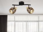 Kryptinis šviestuvas GLOBO Iniana, E14, 2 x 40W, 230V, aukso sp., 280x220x180 mm