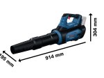 Akumuliatorinis lapų pūstuvas BOSCH GBL 18V-800 Solo, 18 V, be akumuliatorių ir pakrovėjo