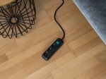 Ilgiklis BRENNENSTUHL Eco-Line, 3 lizd., 3m, su įž., su jungikliu, 3x1,5, juodos sp., 1152300400