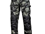 Kelnės LAHTI PRO, kamufliažinės, su sutvirtinimais, žalia spalva, L dydis, CE