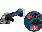 Akumuliatorinis kampinis šlifuoklis BOSCH Professional, GWS 18 V-8, SOLO, 18 V, disko diametras 125 mm, be akumuliatoriaus ir kroviklio, 06019N9000