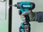 Akumuliatorinis gręžtuvas MAKITA DF033DWAE, 12V MAX, 2x2,0 Ah Li-ion, 30/14 Nm, 0,88 kg, 1/4", LED 2-speed