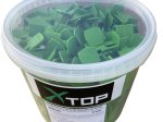 Plytelių inkarai XTOP, 2 mm, plytelių išlyginimo sistemai, komplekte 400 vnt.