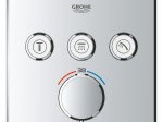 Potinkinė dušo sistema GROHE PRECISION SMARTCONTROL, su termostatu, Vitalio SmartActive Cube 310mm lietaus galva ir Vitalio Joy Cube dušeliu, chromo spalva, 34875000
